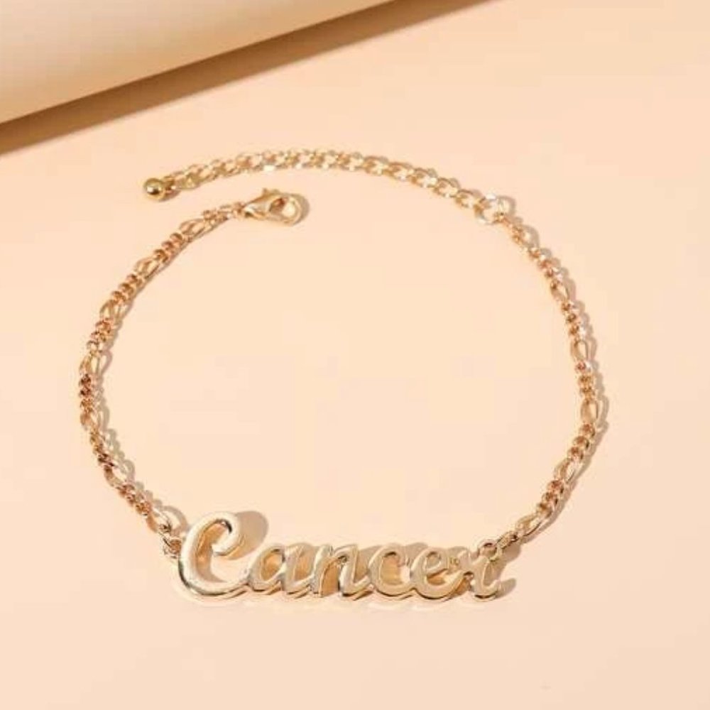 Cancer Zodiac Golden Bracelet